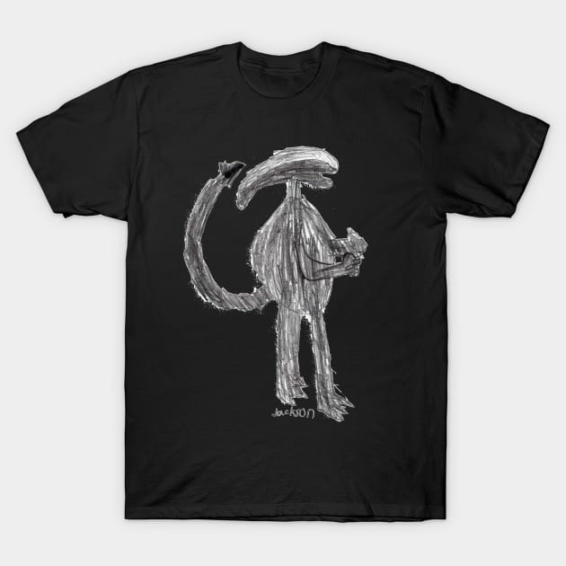 Alien by Jackson - Homeschool Art Class 2021/22 Art Supplies Fundraiser T-Shirt by Steph Calvert Art